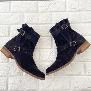 PAUL Green Munchen  Suede  women’s ankle buckle boots  Size 10